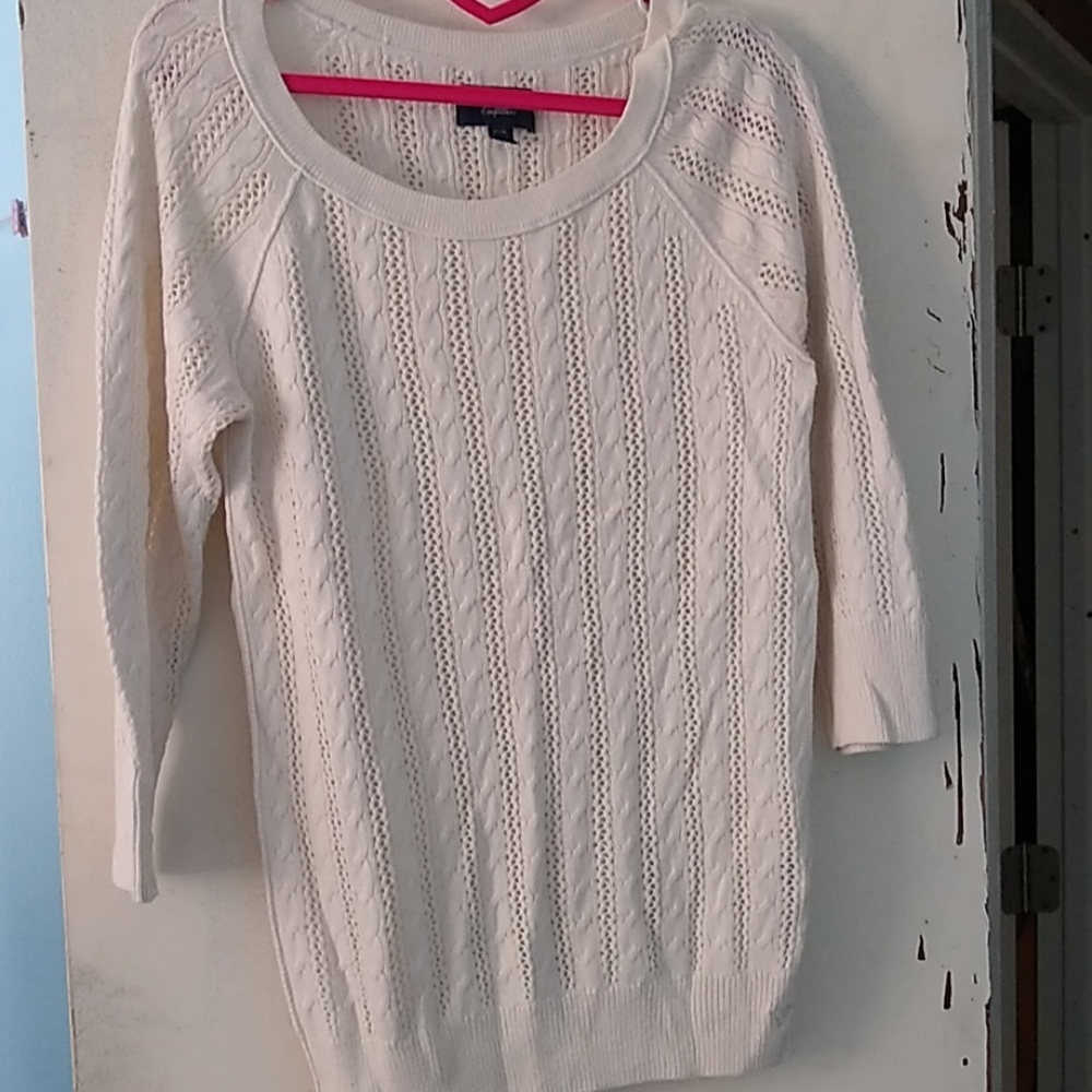 EUC American Eagle Off-white Sweater - Picture 2 of 4
